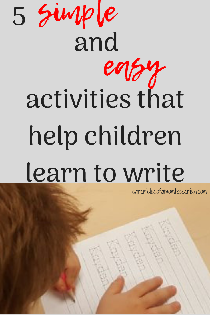 Easily teach children to write with these activities