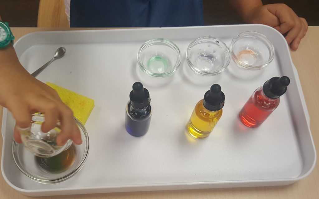 Montessori Color Mixing Activity | Chronicles of a Momtessorian