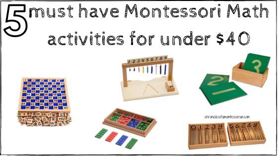 5 must have Montessori Math materials under