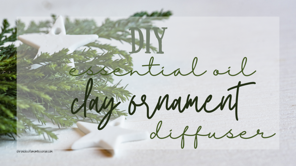 DIY clay ornament essential oil diffuser Chronicles of a Momtessorian